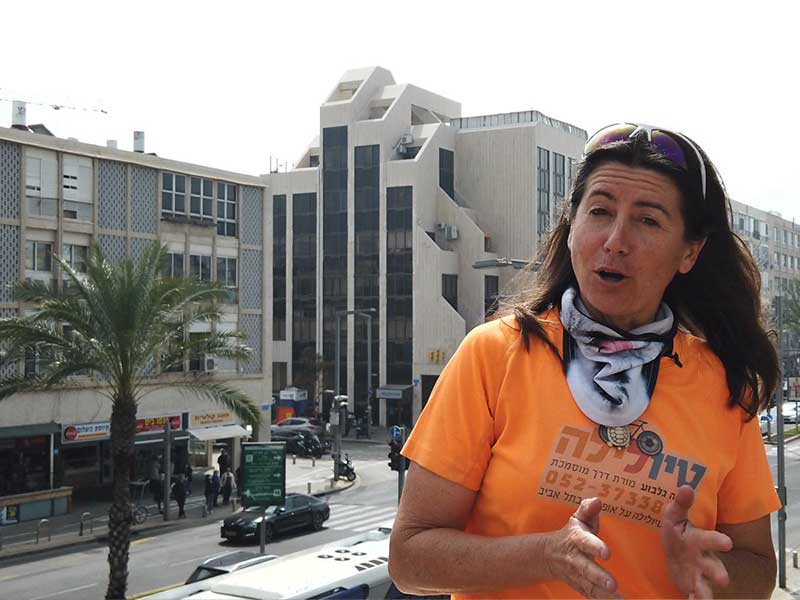 גג גן העיר - טיול אופניים בתל אביב